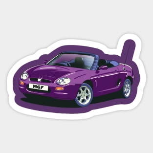 MG MGF Car in Amaranth Sticker